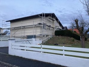 Chantier d'isolation extérieure dans le 67.