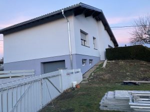 Chantier d'isolation extérieure dans le 67.