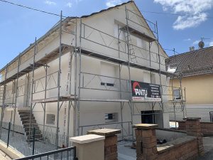 Chantier d'isolation extérieure dans le 67.