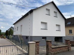 Chantier d'isolation extérieure dans le 67.