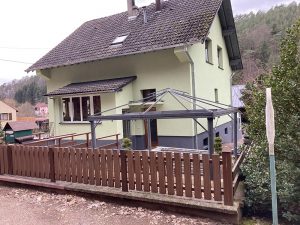 Chantier de création d'une extension avec isolation extérieure dans le 67.