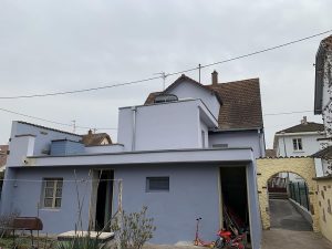 Chantier d'isolation extérieure dans le 67.