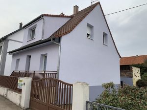 Chantier d'isolation extérieure dans le 67.