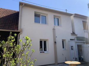 Chantier d'isolation extérieure et combles dans le 67.