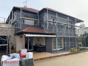 Chantier d'isolation extérieure dans le 67.