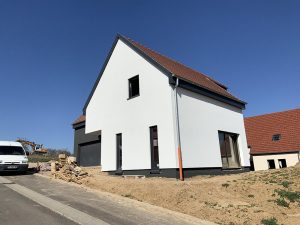 Chantier de ravalement de façade dans le 67.