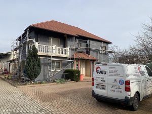 Chantier d'isolation extérieure dans le 67.