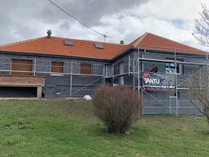 Chantier d'isolation extérieure dans le 67.