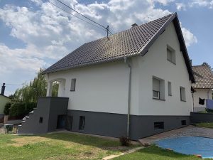 Chantier d'isolation extérieure dans le 67.