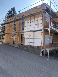 Chantier d'isolation extérieure dans le 67.