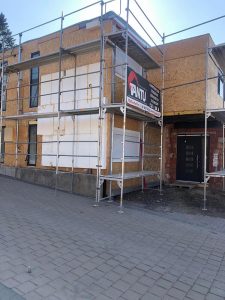 Chantier d'isolation extérieure dans le 67.