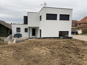 Chantier d'isolation extérieure dans le 67.