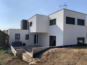 Chantier d'isolation extérieure dans le 67.