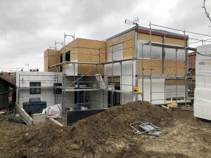 Chantier d'isolation extérieure dans le 67.