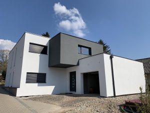 Chantier d'isolation extérieure dans le 67.