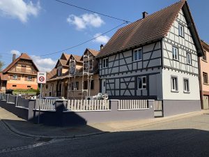 Chantier de ravalement de façade dans le 67.