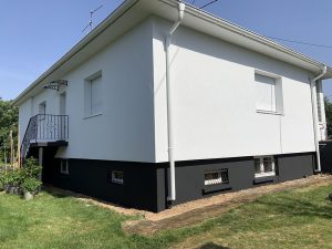 Chantier d'isolation extérieure dans le 67.