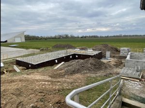 Chantier de construction de piscine, de local technique et une pool house dans le 67.
