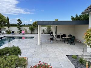 Chantier de construction de piscine, de local technique et une pool house dans le 67.