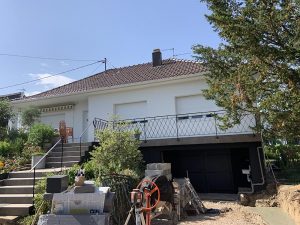 Chantier d'isolation extérieure dans le 67.