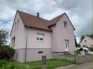 Chantier d'isolation extérieure et étanchéité sur terrasse dans le 67.