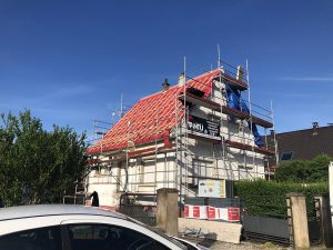 Chantier d'isolation extérieure et étanchéité sur terrasse dans le 67.