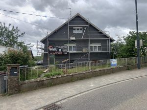 Chantier d'isolation extérieure dans le 67.