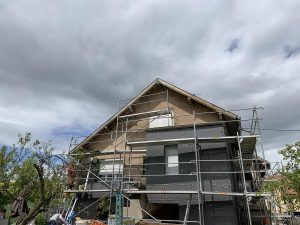 Chantier d'isolation extérieure dans le 67.