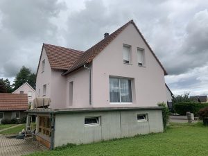 Chantier d'isolation extérieure et étanchéité sur terrasse dans le 67.
