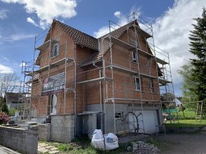 Chantier d'isolation extérieure et étanchéité sur terrasse dans le 67.