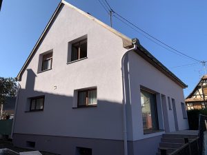 Chantier d'isolation extérieure dans le 67.