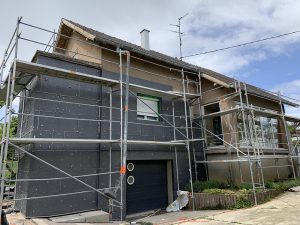 Chantier d'isolation extérieure dans le 67.