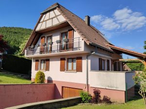 Chantier de ravalement de façade dans le 67.