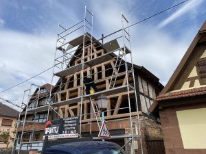 Chantier de rénovations et création d'un avent dans le 67.