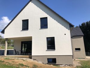 Chantier d'isolation extérieure dans le 67.