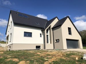 Chantier d'isolation extérieure dans le 67.
