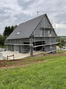 Chantier d'isolation extérieure dans le 67.