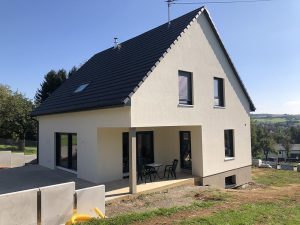 Chantier d'isolation extérieure dans le 67.
