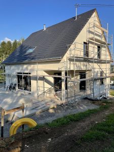 Chantier d'isolation extérieure dans le 67.