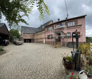Chantier de ravalement de façade dans le 67.