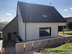 Chantier d'isolation extérieure dans le 67.