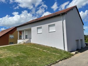 Chantier de ravalement de façade et isolation extérieure à Buhl.