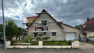 Chantier de couverture zinguerie, isolation de toiture par sarking.