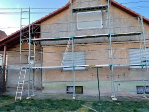 Chantier d'isolation extérieure à Pfaffenhoffen.