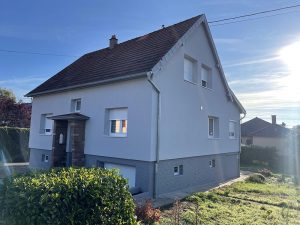 Chantier d'isolation extérieure.