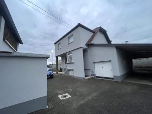 Chantier isolation extérieure et ravalement de muret.