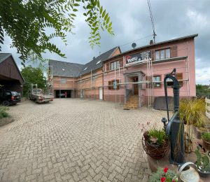 Chantier ravalement de façade.