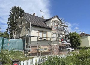 Chantier habillage de rives et ravalement de façade.