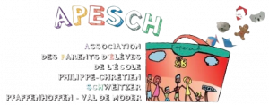 Logo APESCH (Association des Parents d'Elèves de l'Ecole Philippe Chrétien Schweitzer Pfaffenhoffen)