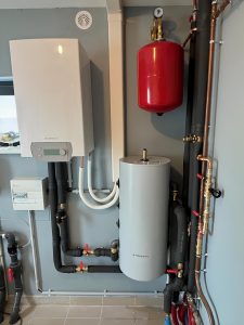 Photo d'une pompe à chaleur.